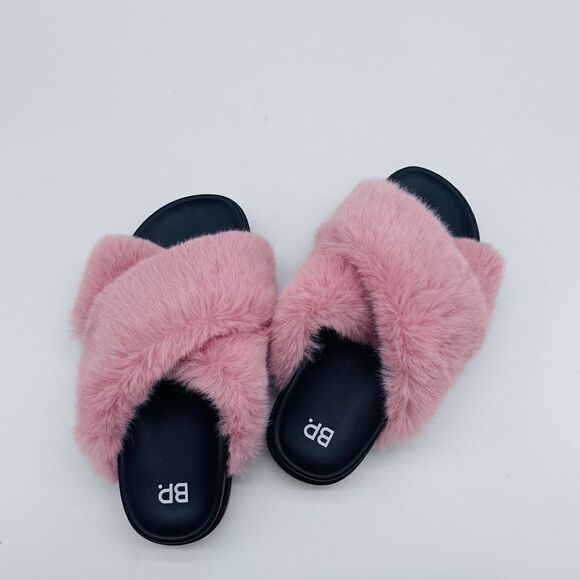 Bp. Pink fur faux slide - Picture 5 of 5